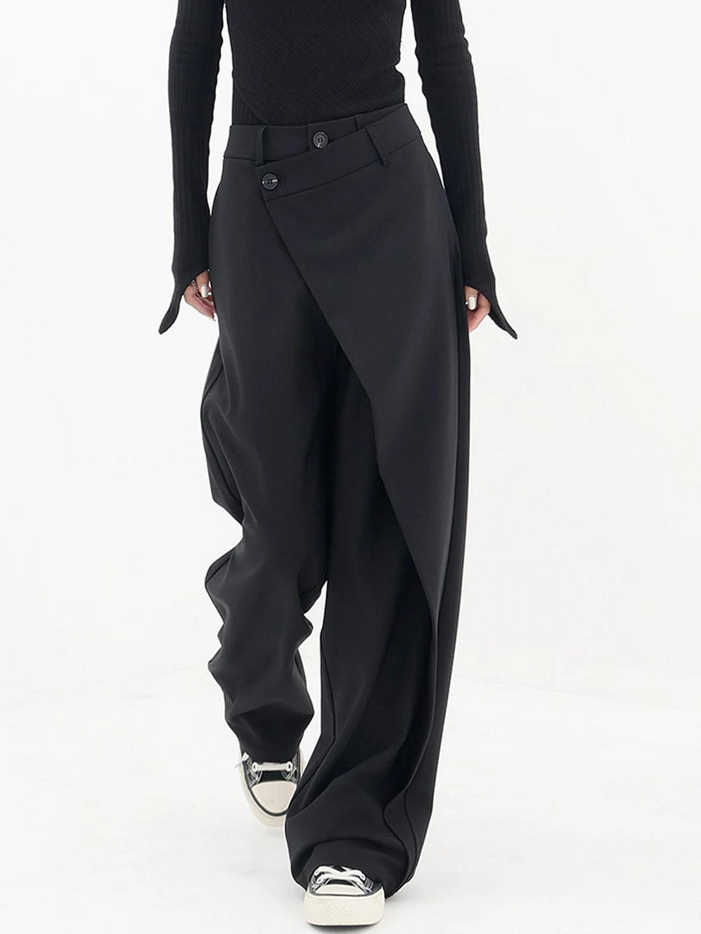 Wenche - Asymmetrische Baggy-Hose