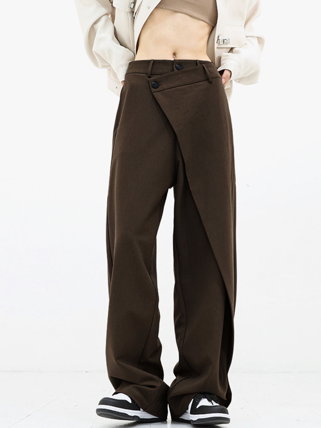 Wenche - Asymmetrische Baggy-Hose