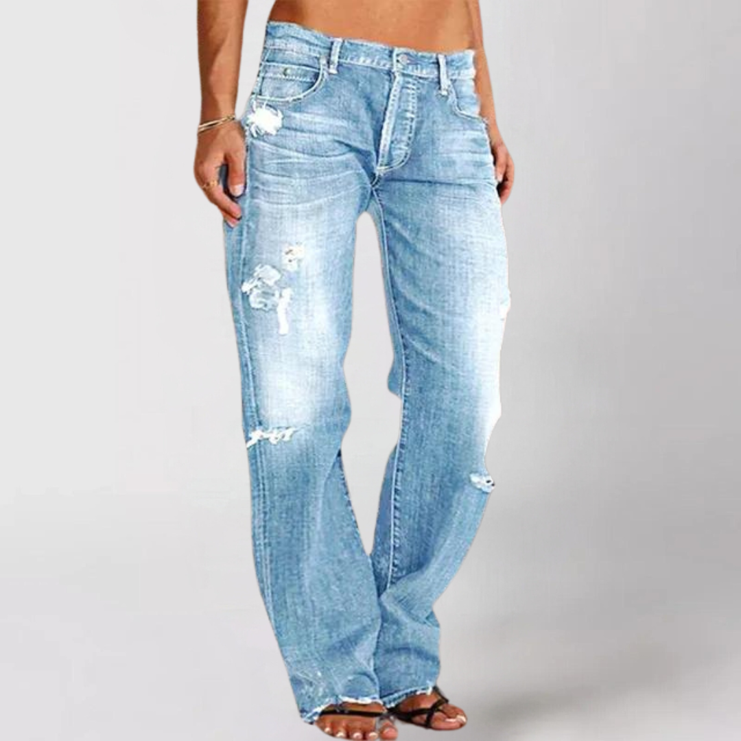 Gisella - Weite Denim-Jeans Mit Lockerem Bein