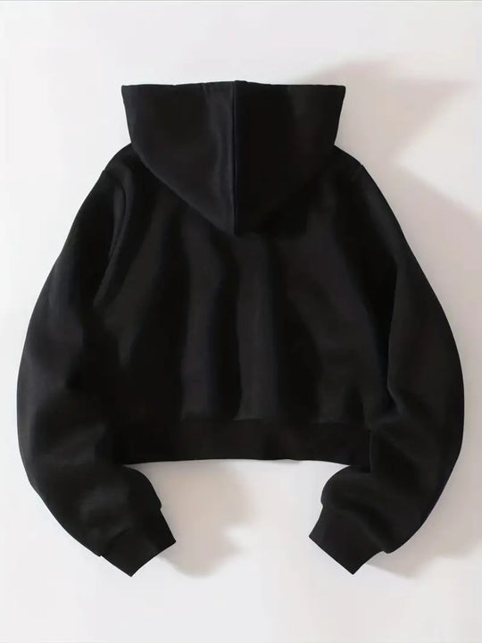 Sanne™ - Gekürzter Hoodie mit Reißverschluss