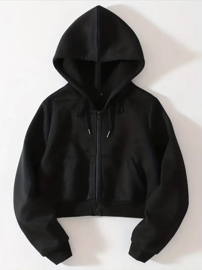 Sanne™ - Gekürzter Hoodie mit Reißverschluss